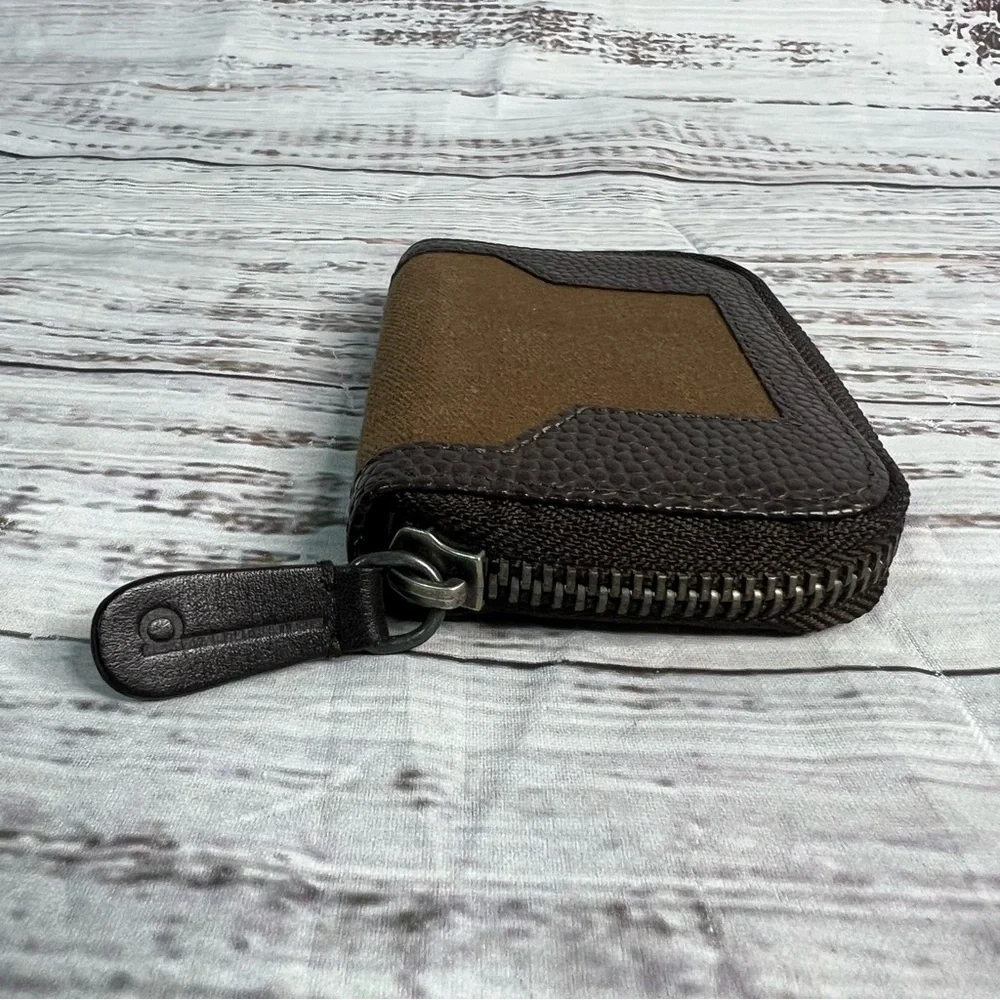 Dunhill Key Case‎ 6 Canvas and Leather Long Tail Logo Pebbled Leather Canvas